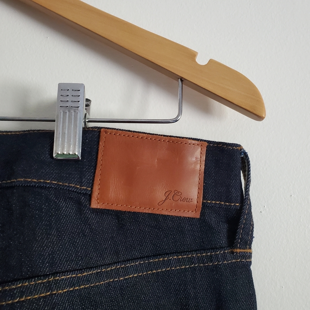 J CREW | NWT 770 Straight Blue Resin Rinse Japanese Denim Jeans (Size 32) - Picture 7 of 9